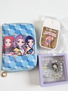 Kids Blue wallet “Demon Hunter Kpop” bundle